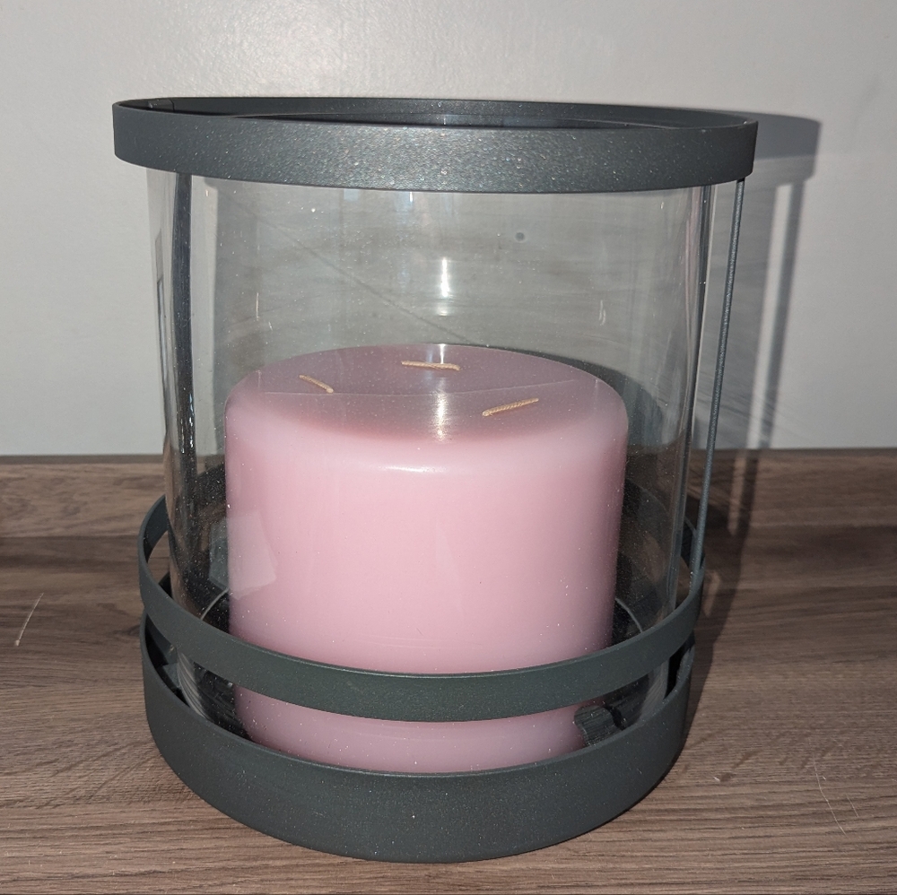 NEW PartyLite Dusk To Dawn Hurricane 3-wick Candle Holder P8866
